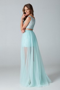 Midi Blue Evening Dress #2001