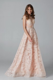 Long Dark Powder Evening Dress #2027