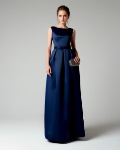 Long Dark Blue Evening Dress EDEL