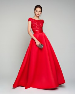 Long Red Evening Dress EMITTO