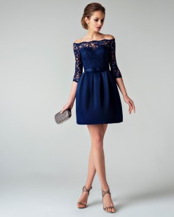 Emont Red Midi Evening Dress