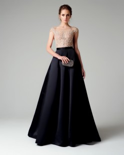 Long Dark Blue Evening Dress ENGRID