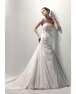 CALGARY Taffeta and Lace Mermaid Wedding Dress