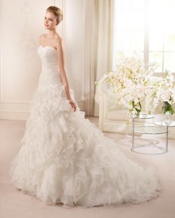 ARABAI Organza A-Line Wedding Dress
