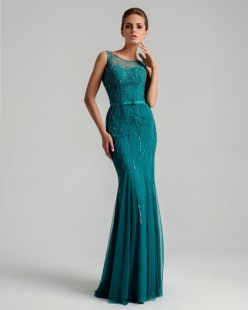 Long Emerald Evening Dress EDWIN 10112244