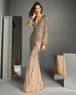 Long Black Evening Dress #STYLE 47