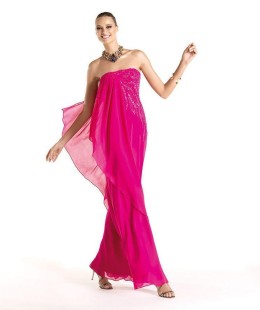 Long Pink Evening Dress RAELENE