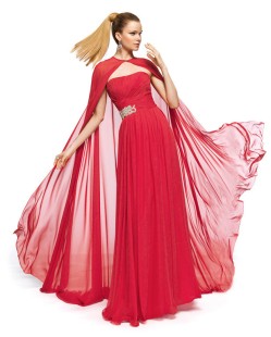 Long Red Evening Dress by ZALBA