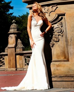 Long White Evening Dress #92092