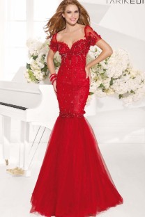 Long Red Evening Dress #92347