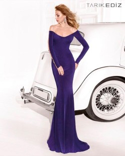 Long Purple Evening Dress #92406