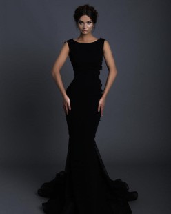 Long Black Evening Dress #93600