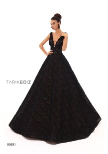 Long black evening dress #93631