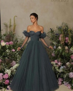 Long Green Evening Dress #98052