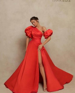 Long Red Evening Dress #98098