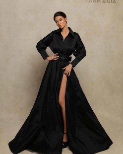 Long Black Evening Dress #98099