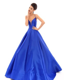 Long Blue Evening Dress #50456