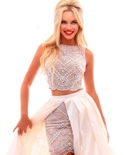 Mini Pink Evening Dress #50299