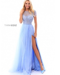 Mint-colored Long Evening Dress #50317