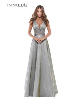 Silver Long Evening Dress #50436