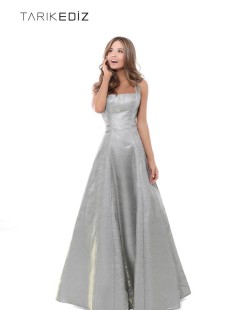 Silver Long Evening Dress #50451