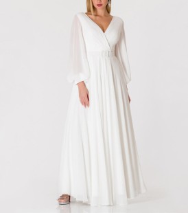 Long White Evening Dress #63552