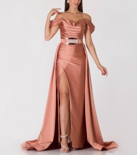 Long Pink Evening Dress #63677