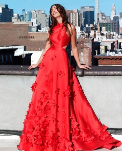 Long Pink Evening Dress #51116