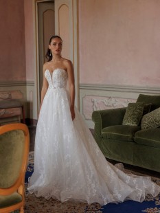 UDA Elegant Wedding Dress - A-Line Court Bridal Gown Sweetheart