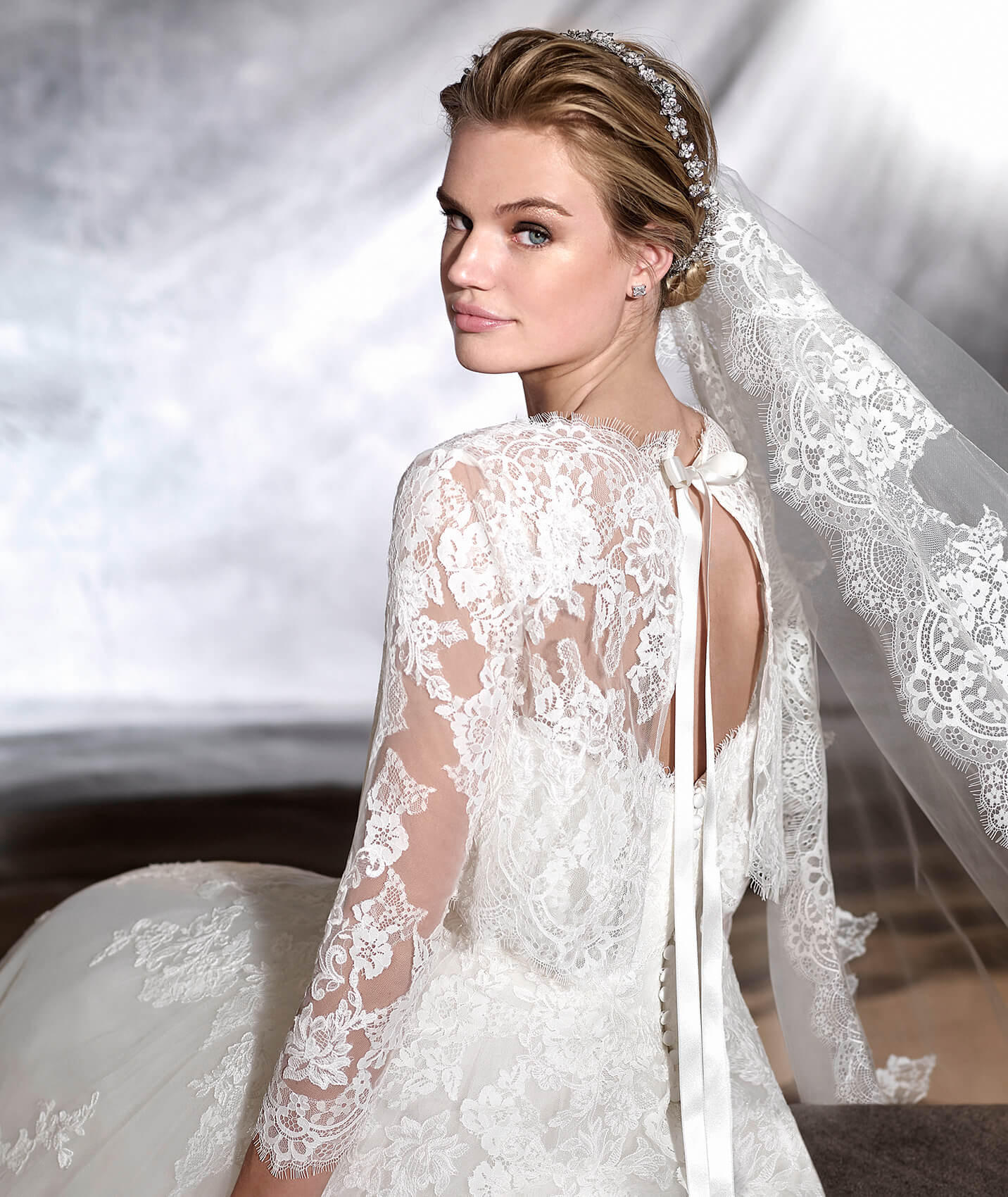 ORIBE Lace A-Line Wedding Dress Bridal Space